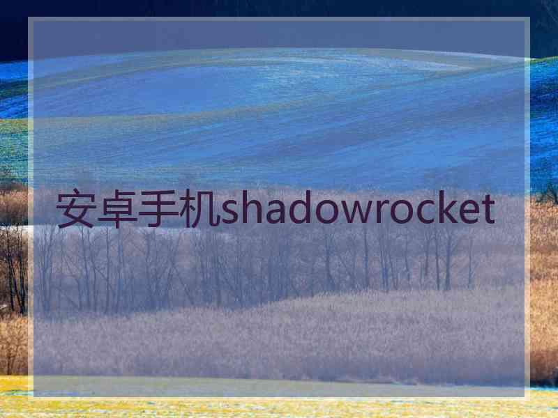 安卓手机shadowrocket